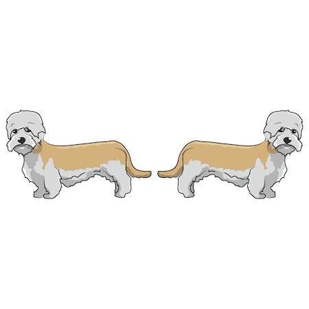 Signmission Dandie Dinmont Terrier Dog Decal, Dog Lover Decor Vinyl Sticker D-18-Dandie Dinmont Terrier